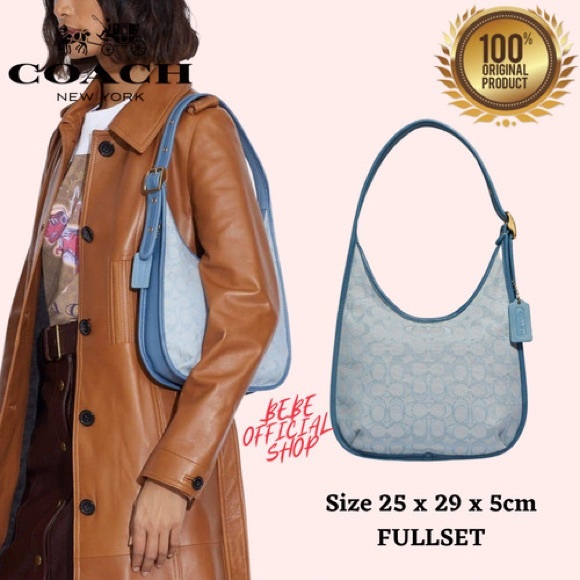 NWT Coach Ergo Signature Canvas Shoulder Bag - Picture 13 of 13